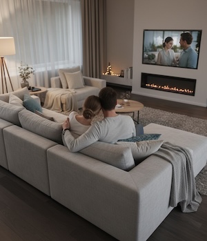 Отношения по любви — пара в интерьере